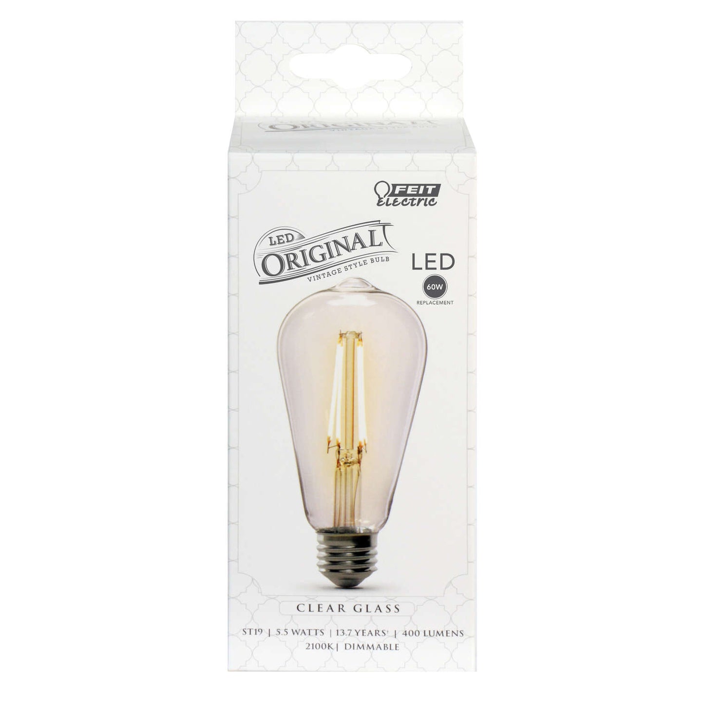 Feit Electric Filament LED Bulb Soft White 60 Watt Equivalence