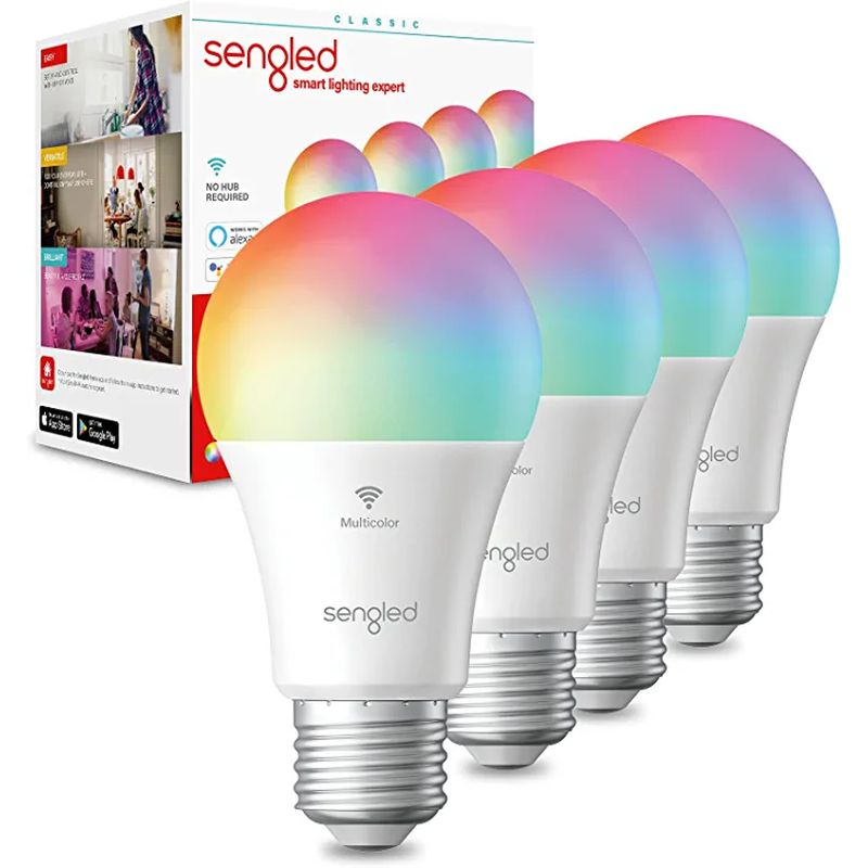 Sengled Smart Bulb, WiFi Light Bulbs, Color Changing (4 pack)