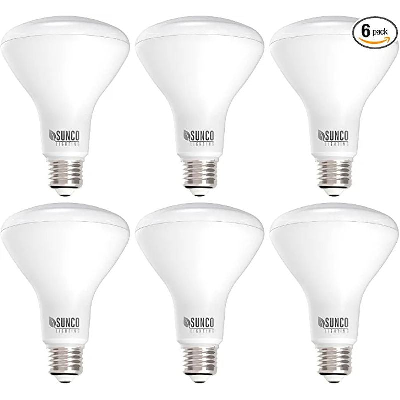 Sunco Lighting BR30 LED Bulbs, Indoor Flood Lights, Warm White (6 pack)