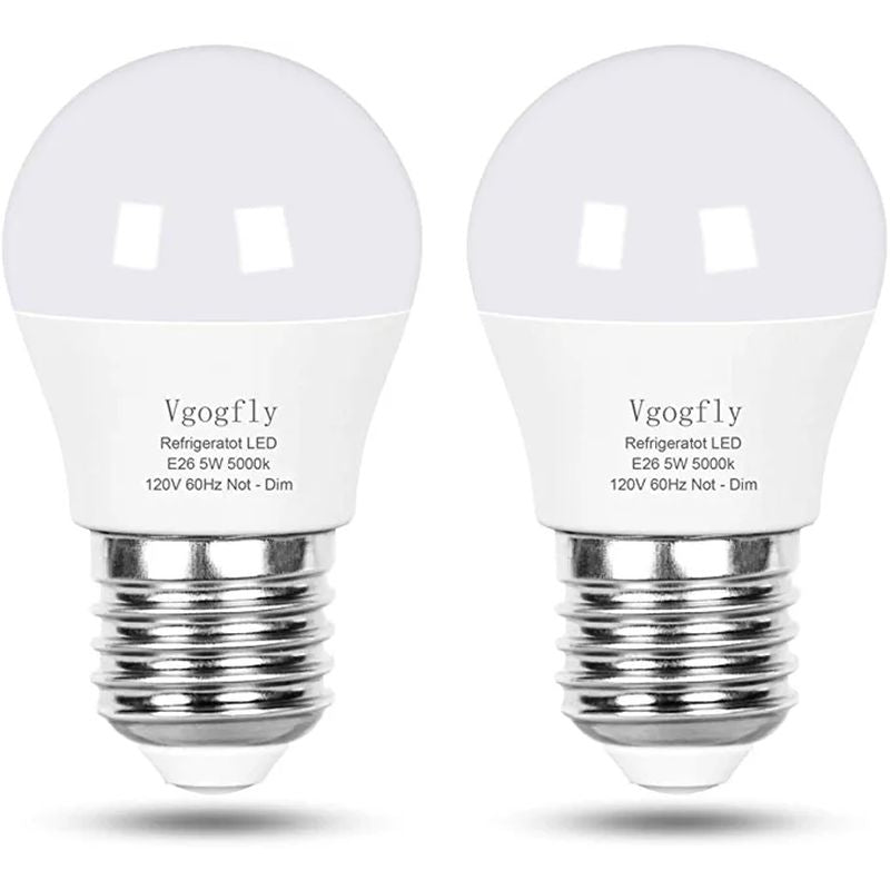 Vgogfly LED Refrigerator Light Bulb 40W Equivalent (2 pack)